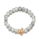 Tocona 5Pcs/ Set Bohemian Bead Pineapple Heart Map Stone Gem Bangles Bracelets Set Women Charm Chain Adjustable Jewelry Gift6855